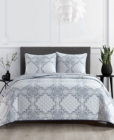 Stratford Park Mara Damask 3-Piece Quilt Set