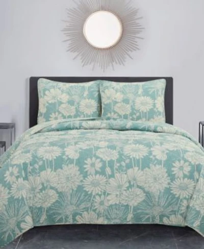 Stratford Park Viola Floral 3 Piece Quilt Sets