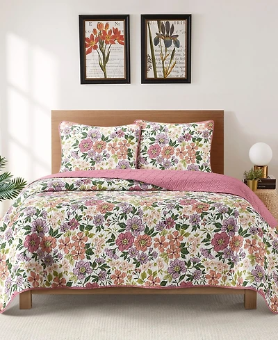 Stratford Park Flora Floral 3-Piece Quilt Set, King