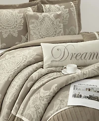 Stratford Park Therese Damask 15-Piece Comforter Set, California King