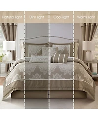 Stratford Park Therese Damask 15-Piece Comforter Set