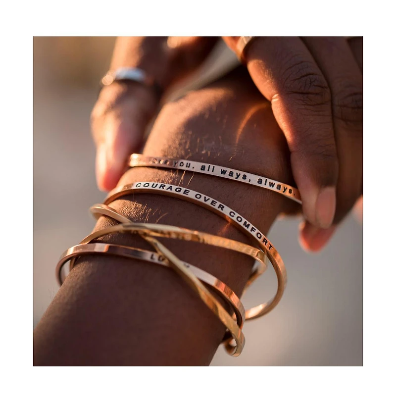 Mantra Remember Who You Are And Straighten Your Crown Bracelet - Inside