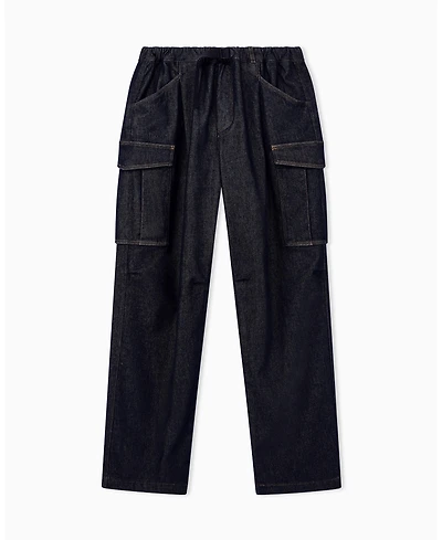 A|X Armani Exchange Men's Stretch Cotton Cargo Denim