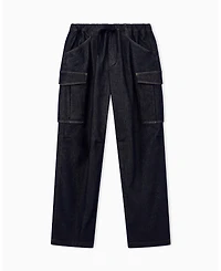 A|X Armani Exchange Men's Stretch Cotton Cargo Denim