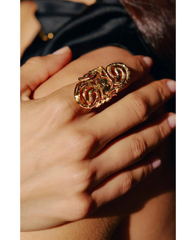 Retro Chic Eternal Spiral Ring