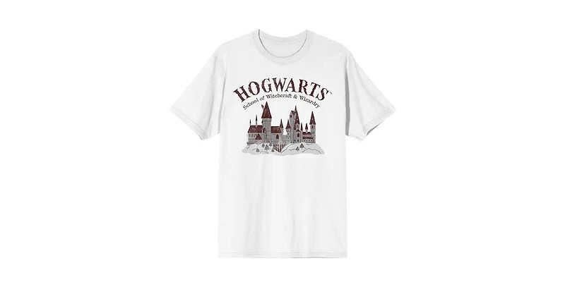 Harry Potter Hogwarts Play on White Short Sleeve Adult T-Shirt-5XL