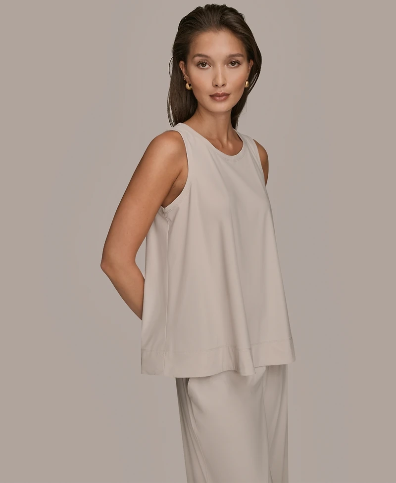 Donna Karan Weekend Women's Tricot Knit Sleeveless Top Clone