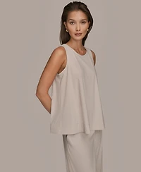 Donna Karan Weekend Women's Tricot Knit Sleeveless Top Clone