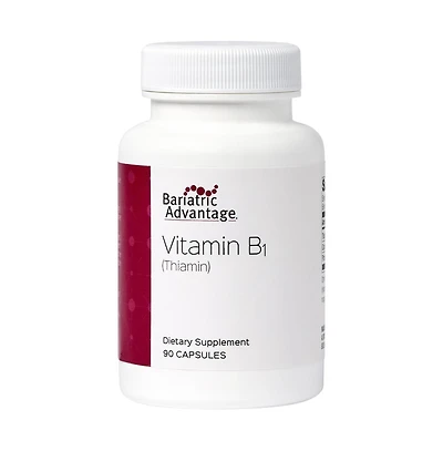 Bariatric Advantage Vitamin B1 Thiamin - 100 mg Thiamin Mononitrate - Easy Digest - Designed for Bariatric Patients - Supports Energy