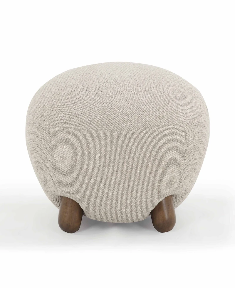 Tov Furniture Pucker 16.5" Boucle Ottoman