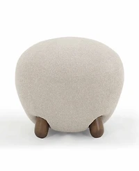 Tov Furniture Pucker 16.5" Boucle Ottoman