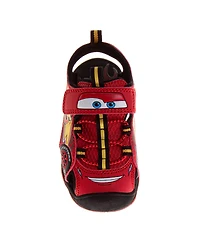 Disney Little Boys Cars Lightning McQueen Hook and Loop Sport Sandals