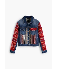 Desigual Women's Ethnic denim jacket