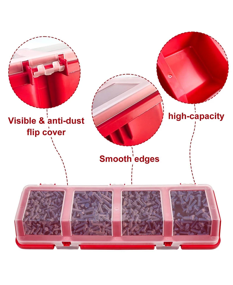 Xdovet Screw Organizer Storage Box with Lids