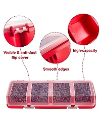 Xdovet Screw Organizer Storage Box with Lids