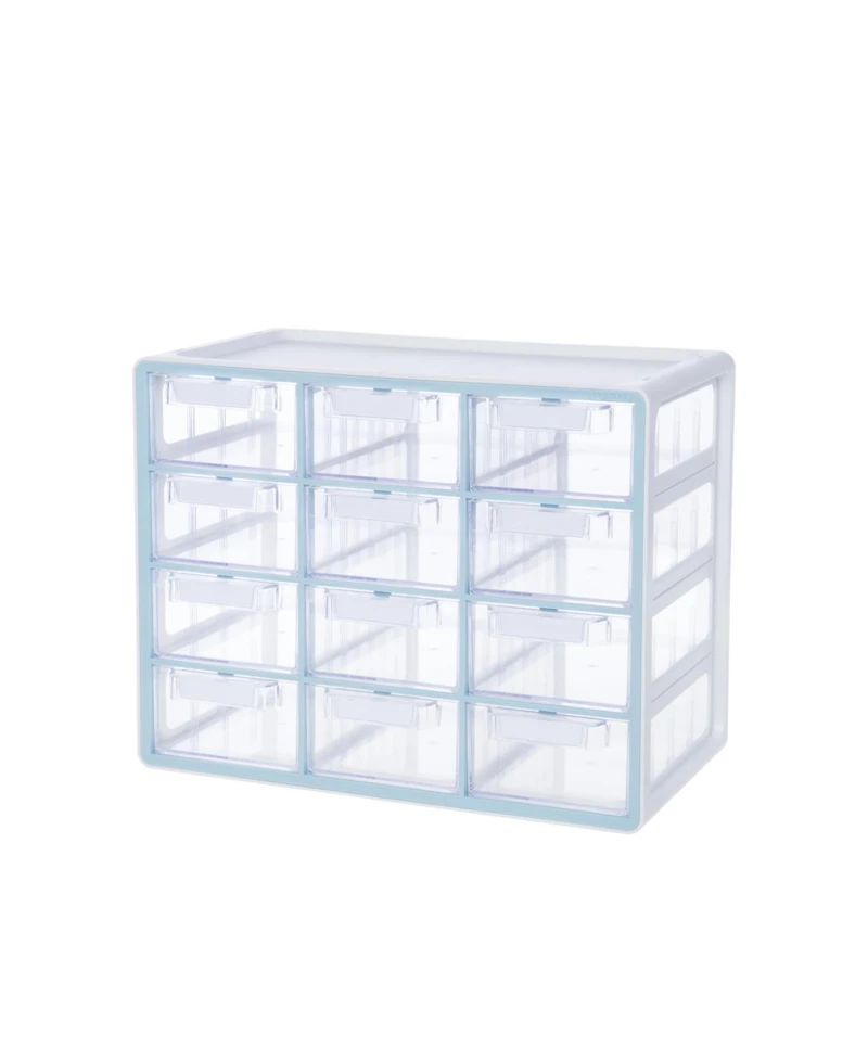 Xdovet 12-Drawer Stackable Organizer for Hardware Beads Craft Storage