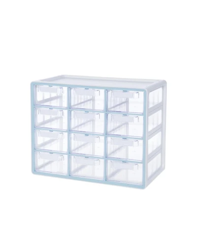 Xdovet 12-Drawer Stackable Organizer for Hardware Beads Craft Storage