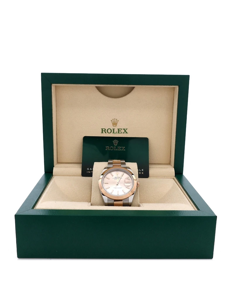 Pre-Owned Rolex Oyster Perpetual Datejust Automatic Watch in Stainless Steel and Rose Gold 41mm