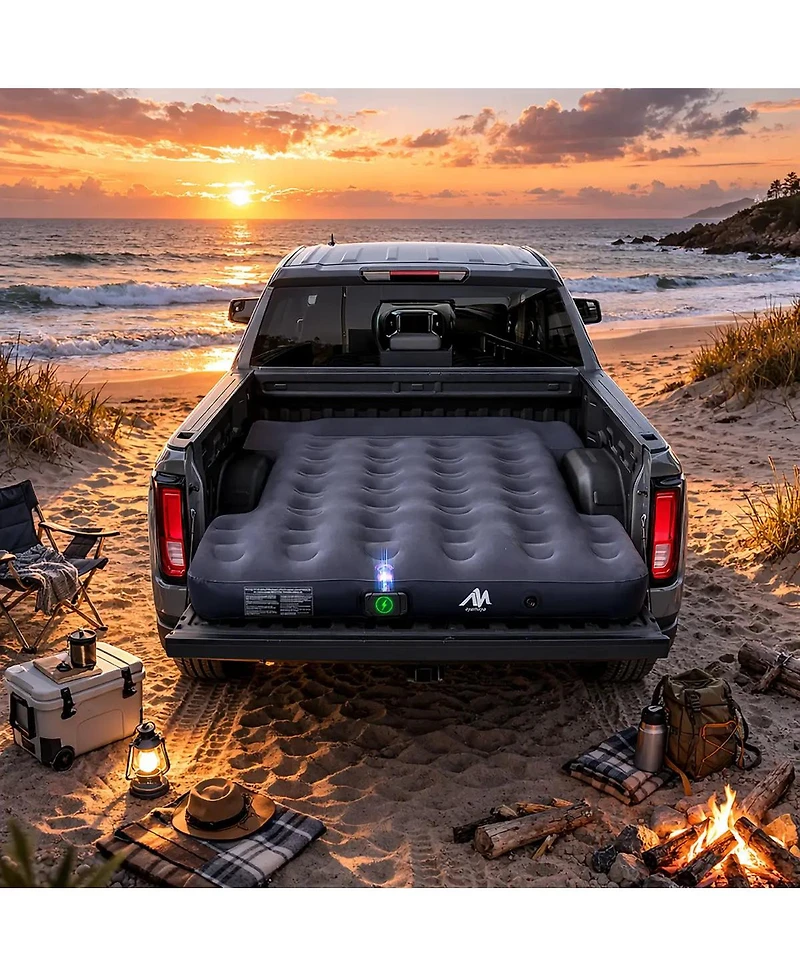 Ayamaya Truck Bed Air Mattress 5.8FT with Rechargeable Pump, Inflatable Pickup Mattress for Full-Size Truck Beds