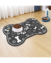 Aronkl Pet Feeding Mat Diatom Mud Quick Absorbent Non-Slip Easy Clean Dog Cat Bowl Placemat