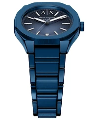 Armani Exchange Women's Sync Quartz Blue Stainless Steel Watch 36mm