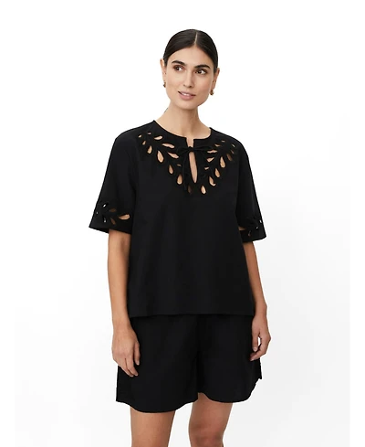 Masai Copenhagen Women's MaDyselle Cutwork Detail Blouse