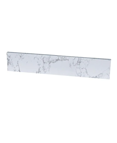 Sillysis 31/37/43 Inch Carrara Marble Stone Vanity Top with Ceramic Undermount Sink and Backsplash, Polished Surface for Vanity Cabinet