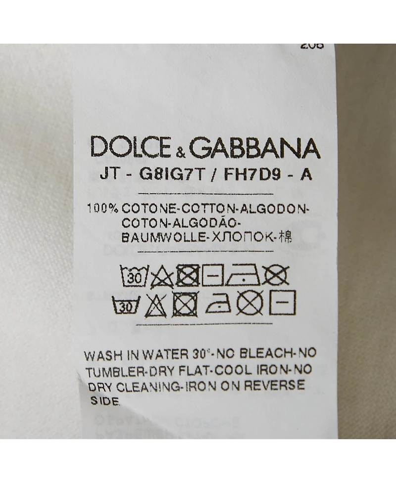 Pre-Owned Dolce & Gabbana Men's Printed Jersey T-Shirt