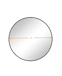 Laoties 48" Oversized Round Wall Mirror, Large Modern Metal Circle Statement Mirror for Living Room