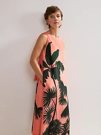 Phase Eight Women's Leila Palm Midi Dress