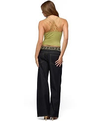 Edikted Women's Vinney Strappy Bead V Neck Top