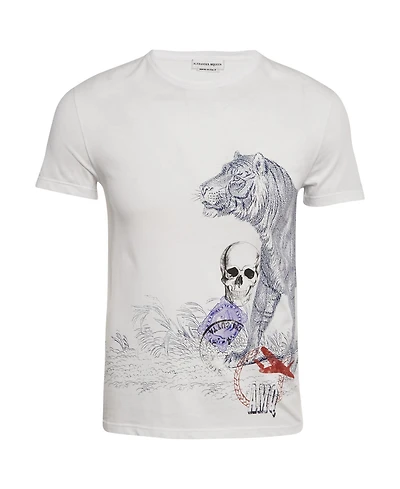 Pre-Owned Alexander Mcqueen Men's Skull Print Jersey T-Shirt