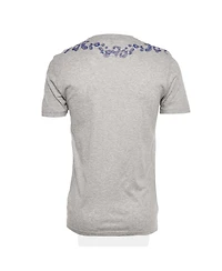 Pre-Owned Roberto Cavalli Men's Paisley Print Jersey Crew Neck T-Shirt