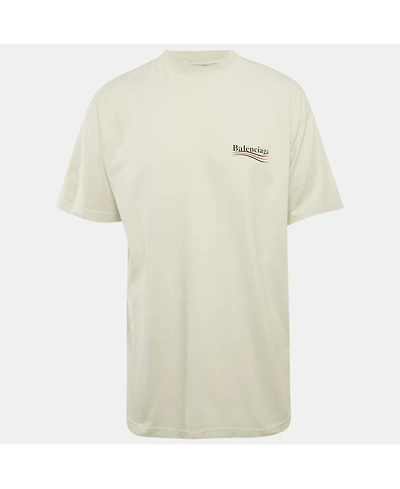 Pre-Owned Balenciaga Men's Political Campaign Print Jersey T-Shirt
