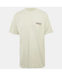 Pre-Owned Balenciaga Men's Political Campaign Print Jersey T-Shirt