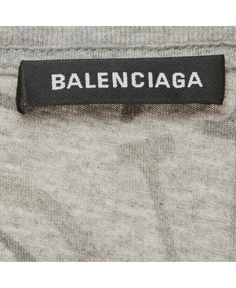Pre-Owned Balenciaga Men's Logo Print Jersey T-Shirt