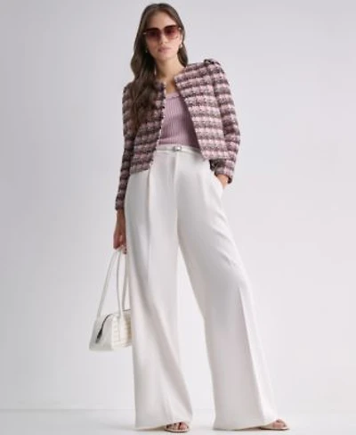 Bcbg Suits Novelty Open Front Blazer Suit