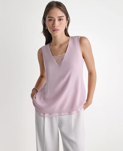 Bcbg Women's Sleeveless V-Neck Blouse
