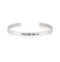 Mantra You're My Anchor Navy-Marine Corps Relief Society Bracelet - Outside