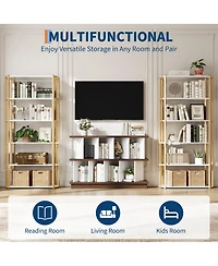 homfan 8 Cube Storage Organizer, Open Bookshelf with 10 Removable Back Panels, Display Shelf for Living Room, Bedroom, Entrance Hall, Home Office