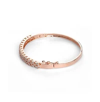 Sohi Women's silver Soiree Stone Bangle Bracelet