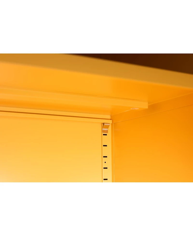Streamdale Furniture Premium Steel Storage Cabinet with Adjustable Shelves and Leveling Feet