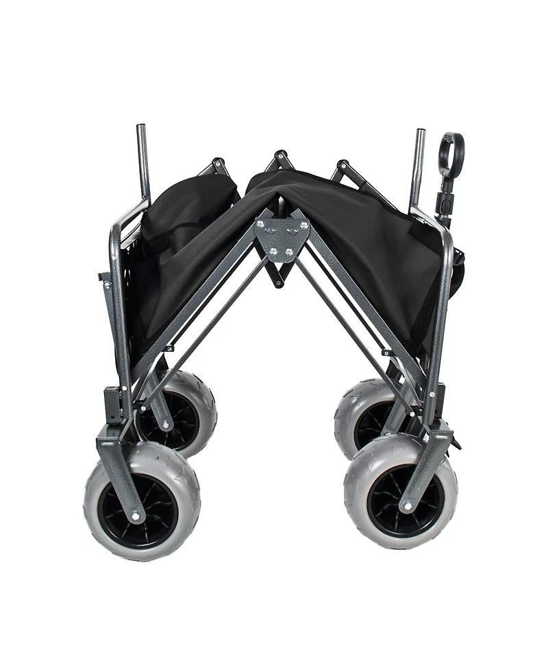 Streamdale Furniture 3-in-1 Collapsible Wagon with Folding Tabletop 500lbs Capacity