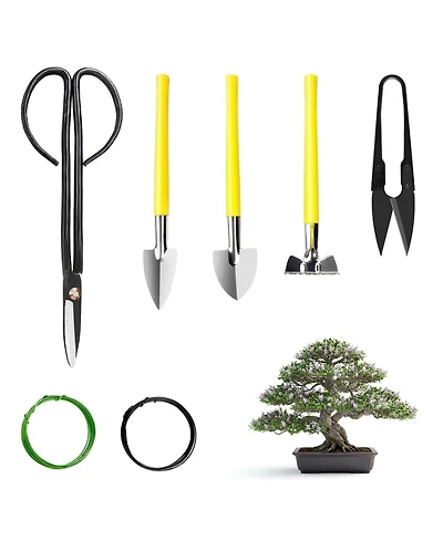 Xdovet Bonsai Tools Set Rake Shovel Wire Gardening Kit