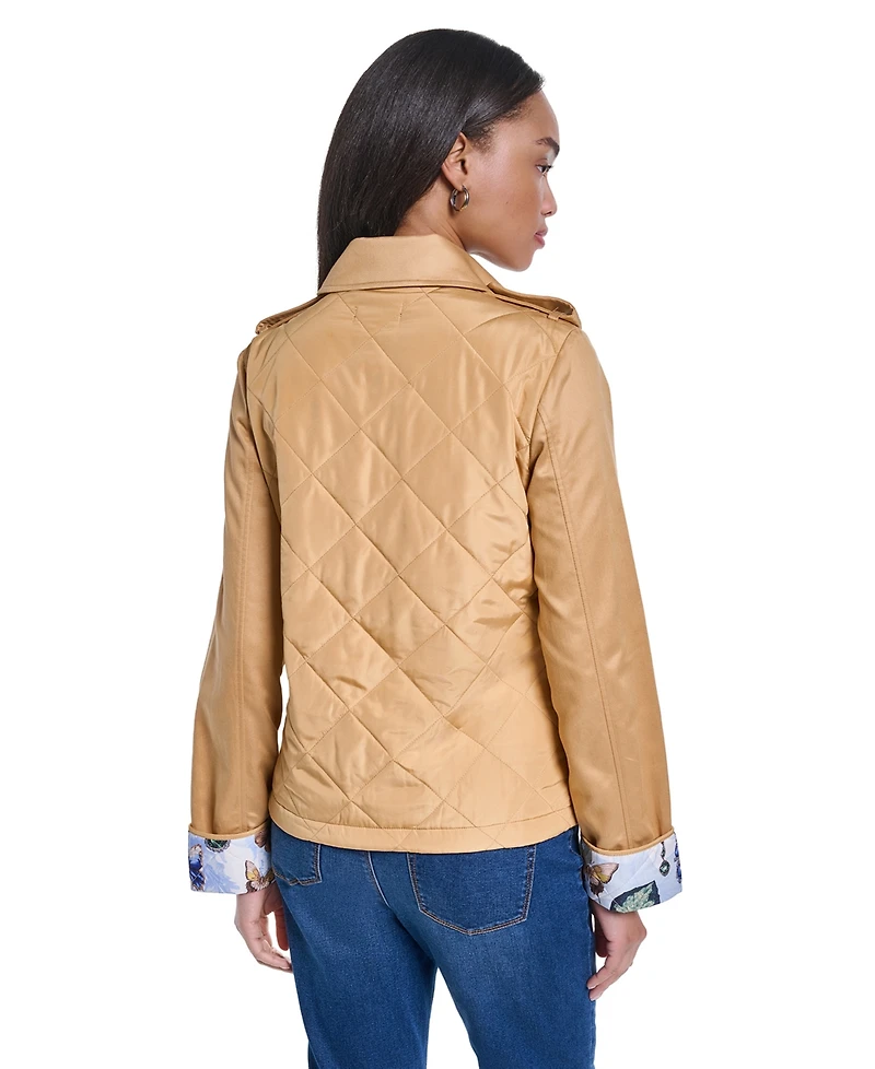 Karl Lagerfeld Paris Petite Quilted Jacket