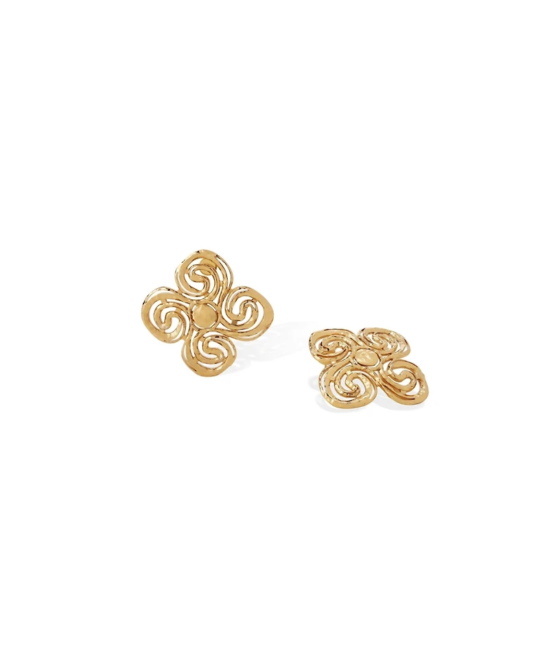 Retro Chic Eternal Spiral Earrings