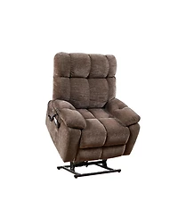 Clihome Dual Motor Power Lift Recliner Chair for Elderly Infinite Position Lay Flat 180degree(s) Recliner with Heat Massage
