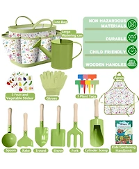 Xdovet Gardening Tool Set Tote Bag Watering Can Trowel Apron and Book