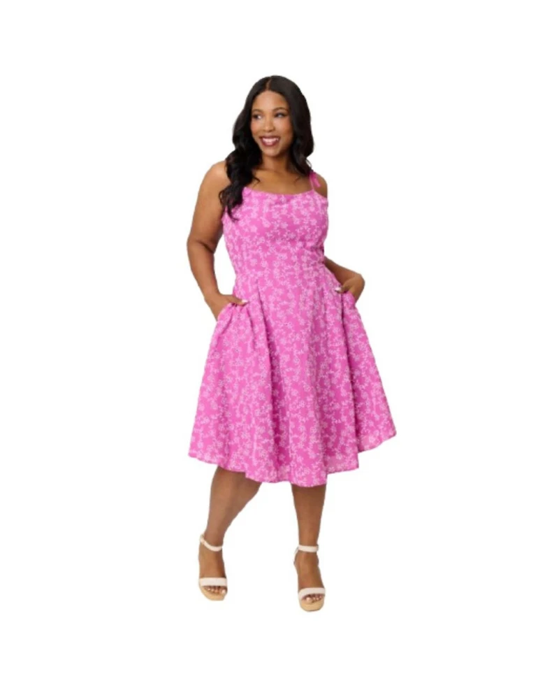 Unique Vintage Plus Bobbie Swing Dress