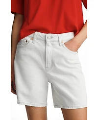 Mavi Jeans Women's Mavi's Heidi High Rise Relaxed Short Lt Sky Classic Blue